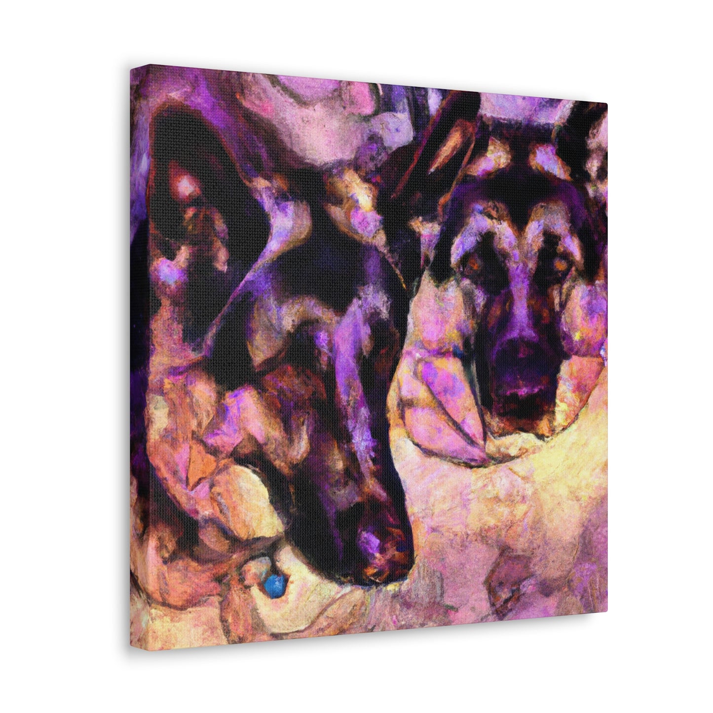 German Shepherd Sunburst. - Canvas