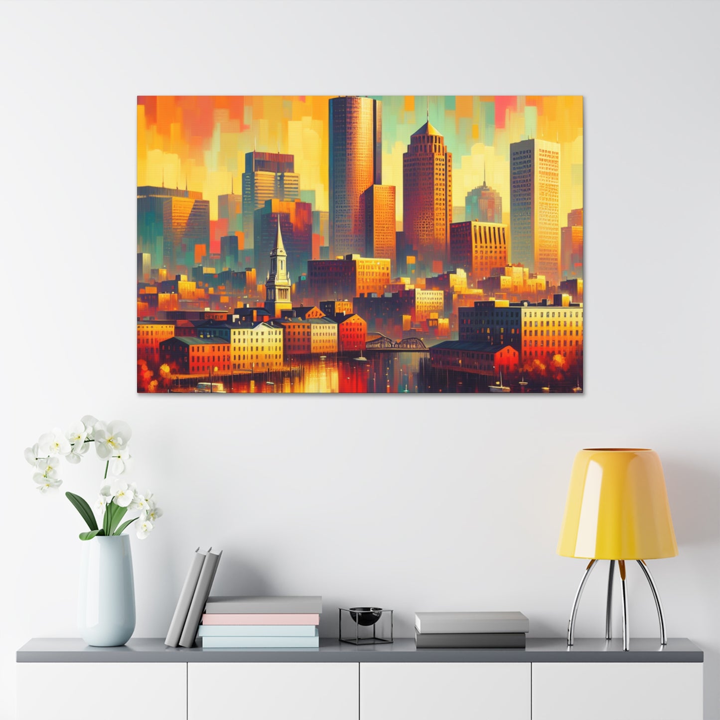 "Eternal Echoes of Boston" - Canvas