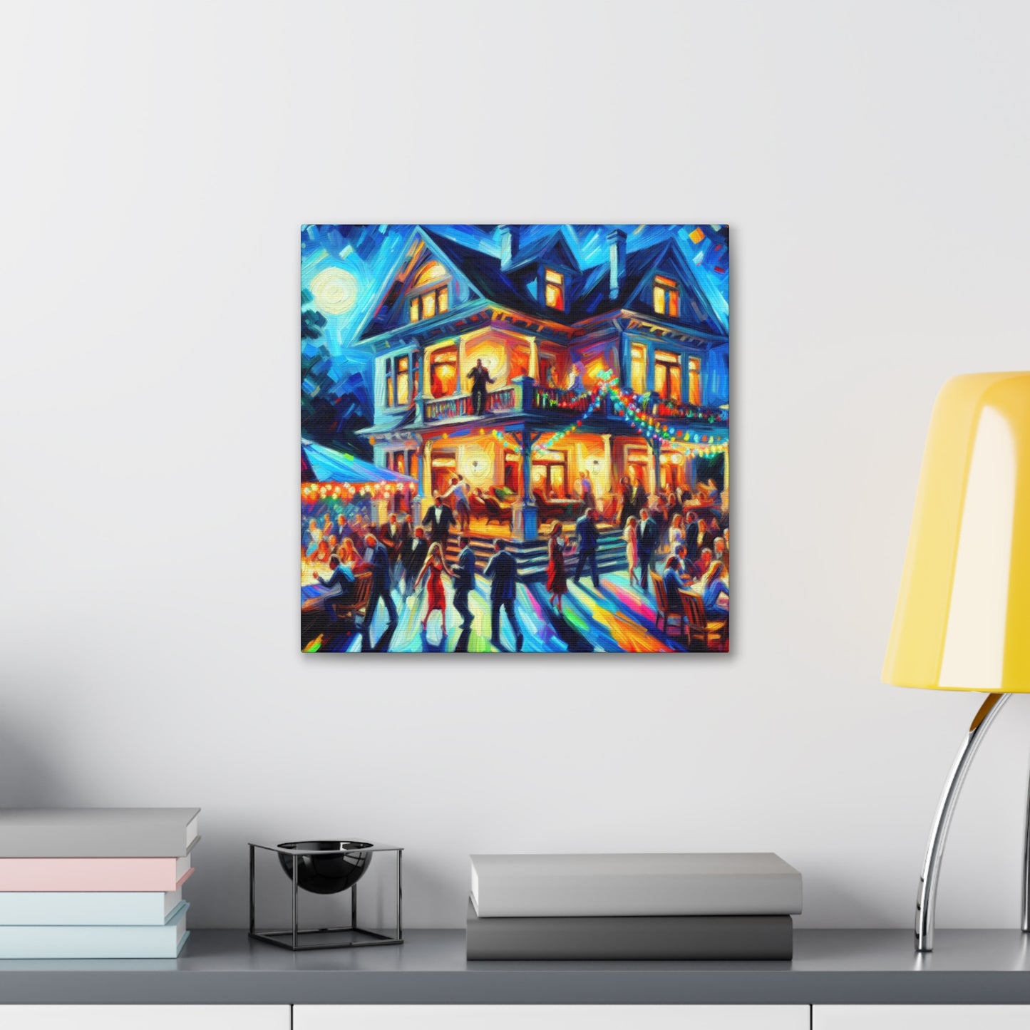 Revelry in Pulsating Hues - Canvas