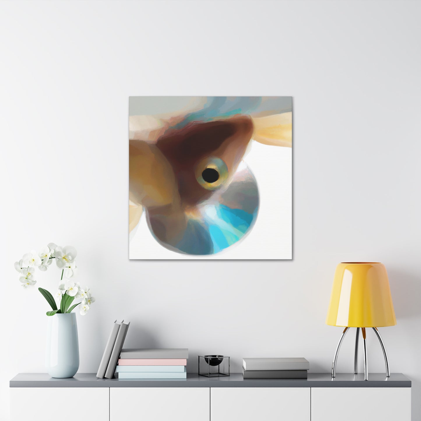 Guppies in Sunrise. - Canvas