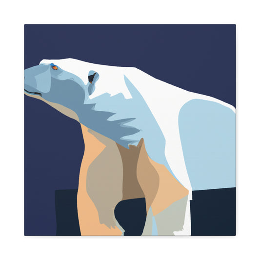 "Polar Bear Minimalism" - Canvas