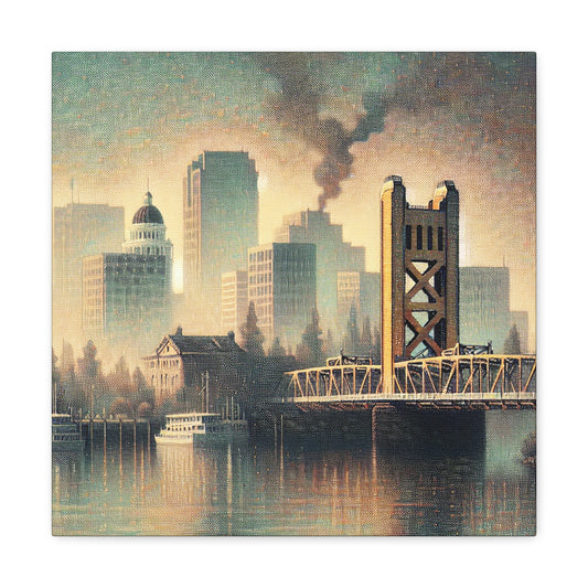 Golden Glow of Sacramento - Canvas