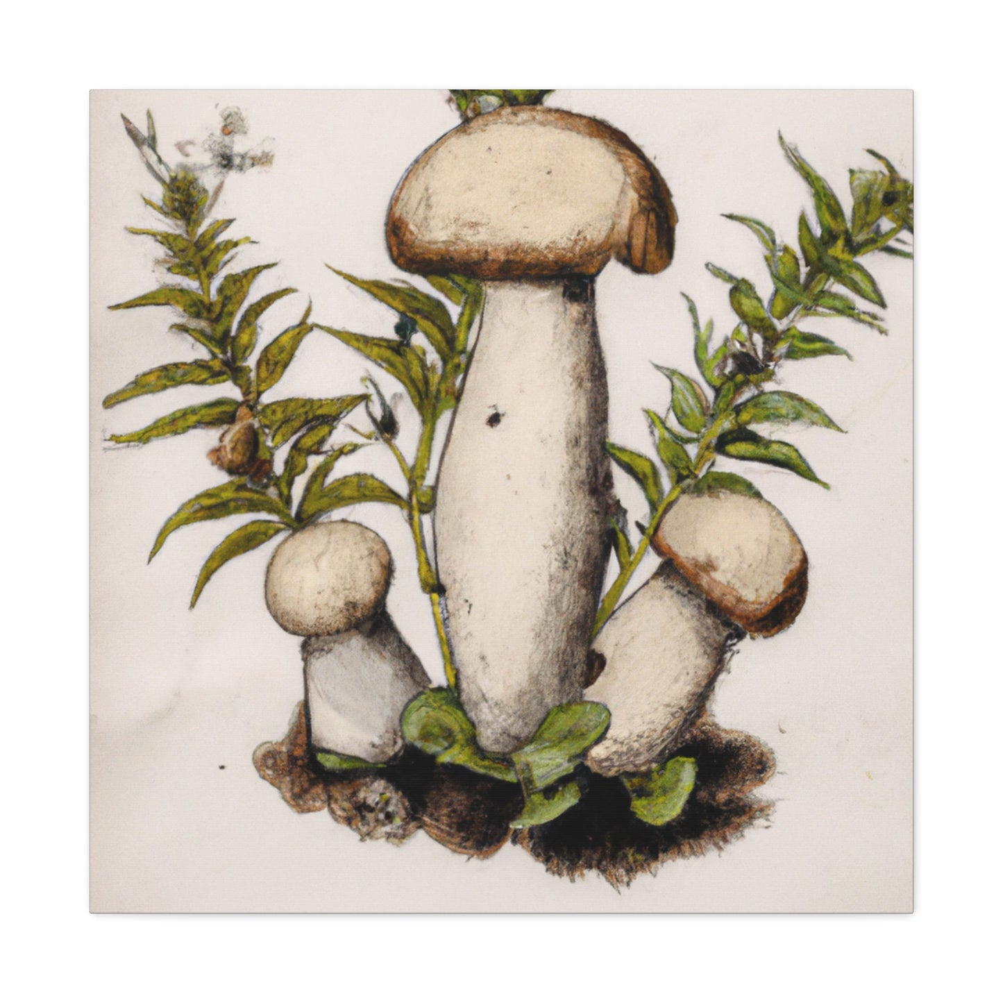 Majestic Porcini Feast - Canvas