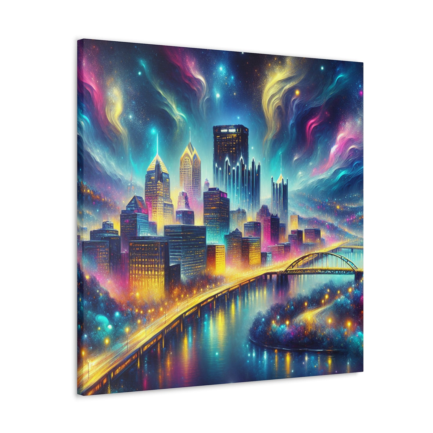 Steel City Dreamscape Transformed - Canvas