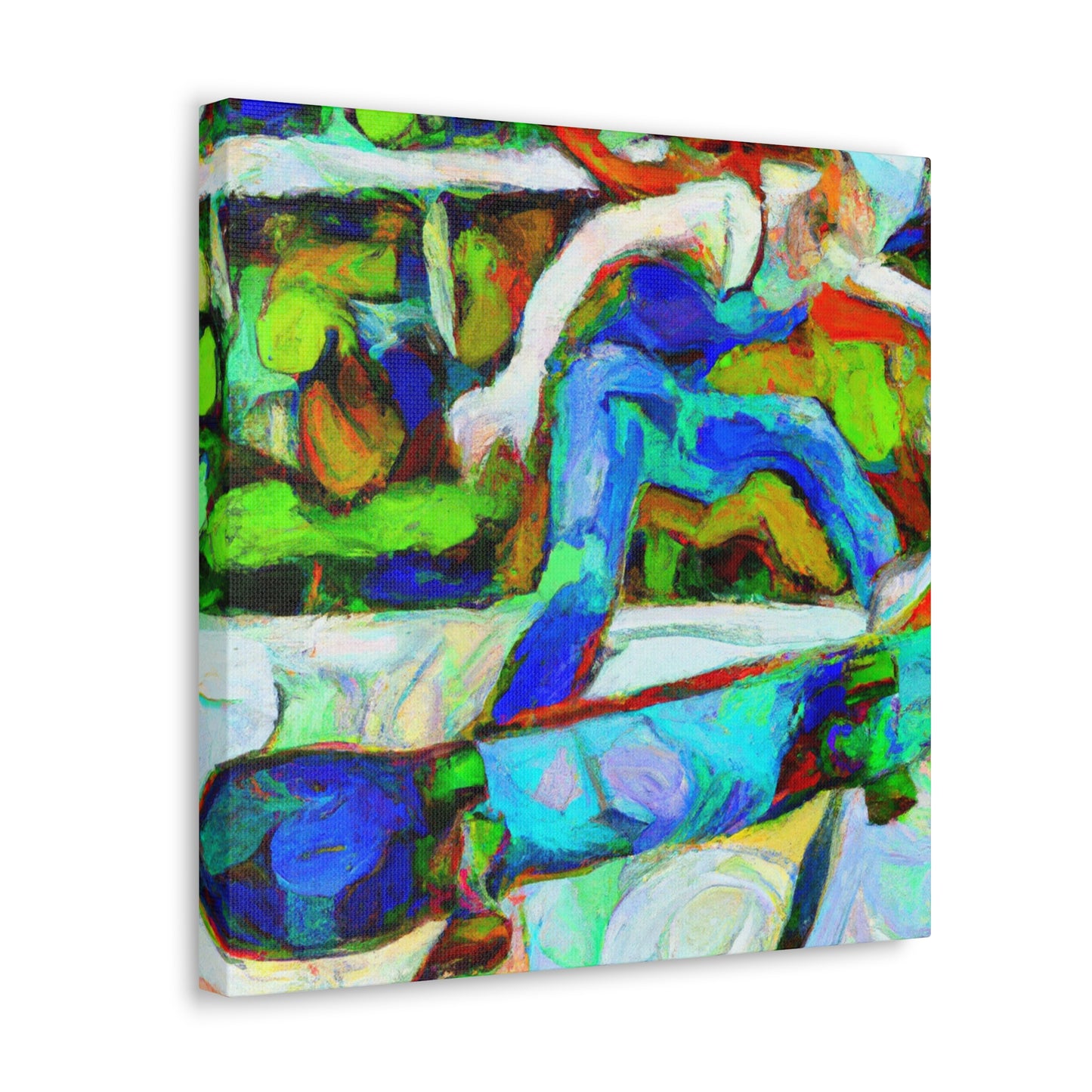 Skateboarding Impressionism - Canvas