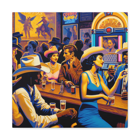 "Rodeo Saloon Serenade" - Canvas