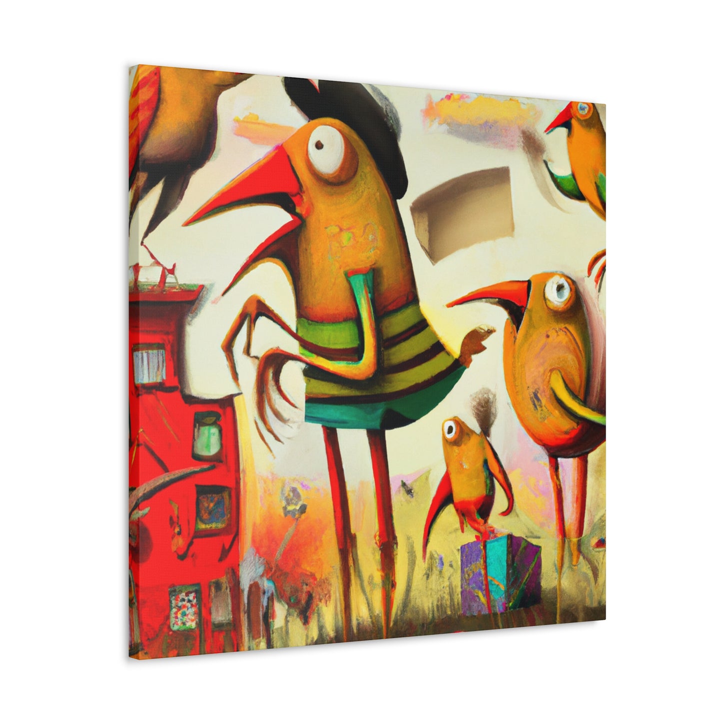 "Finch Among the Surreal" - Canvas