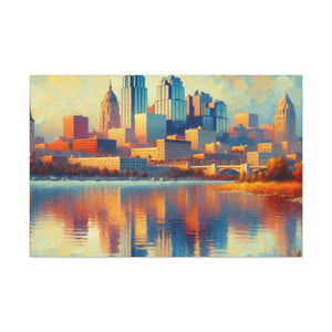 "Dynamic Cityscape Revival" - Canvas