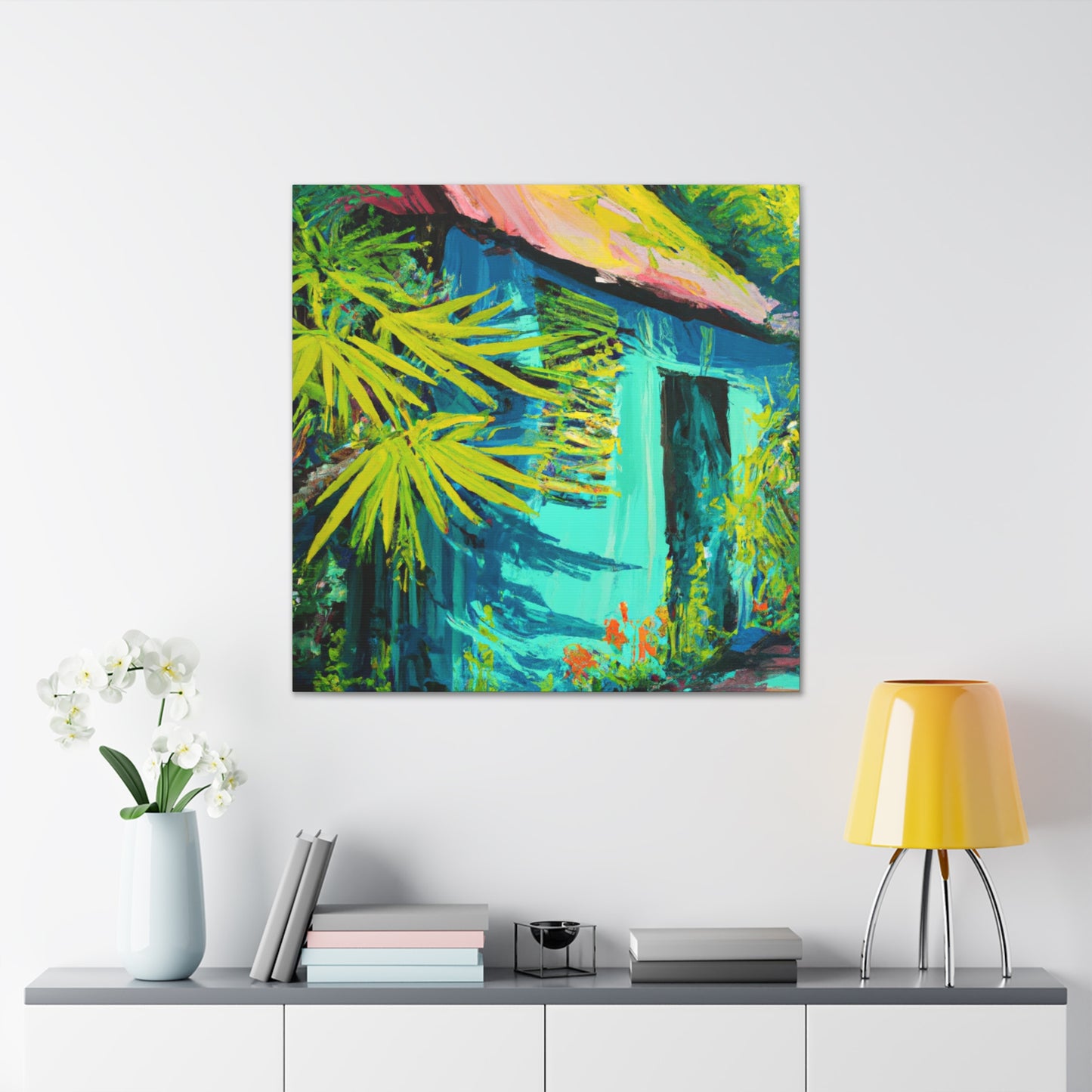 Vibrant Brushstroke Symphony - Canvas