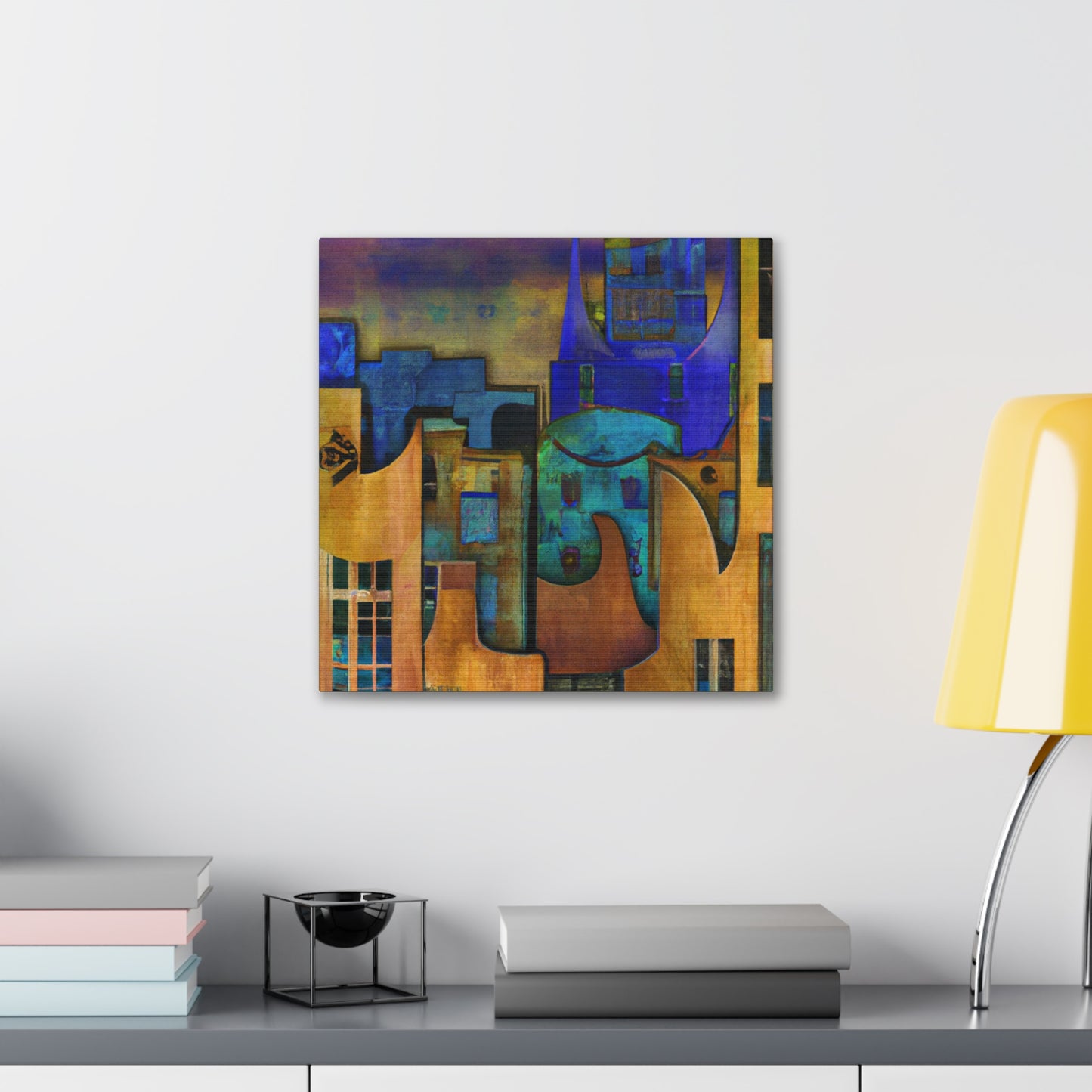 Glowing Art Deco Dreams - Canvas