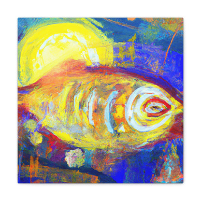 Fish in Expressionism - Canvas