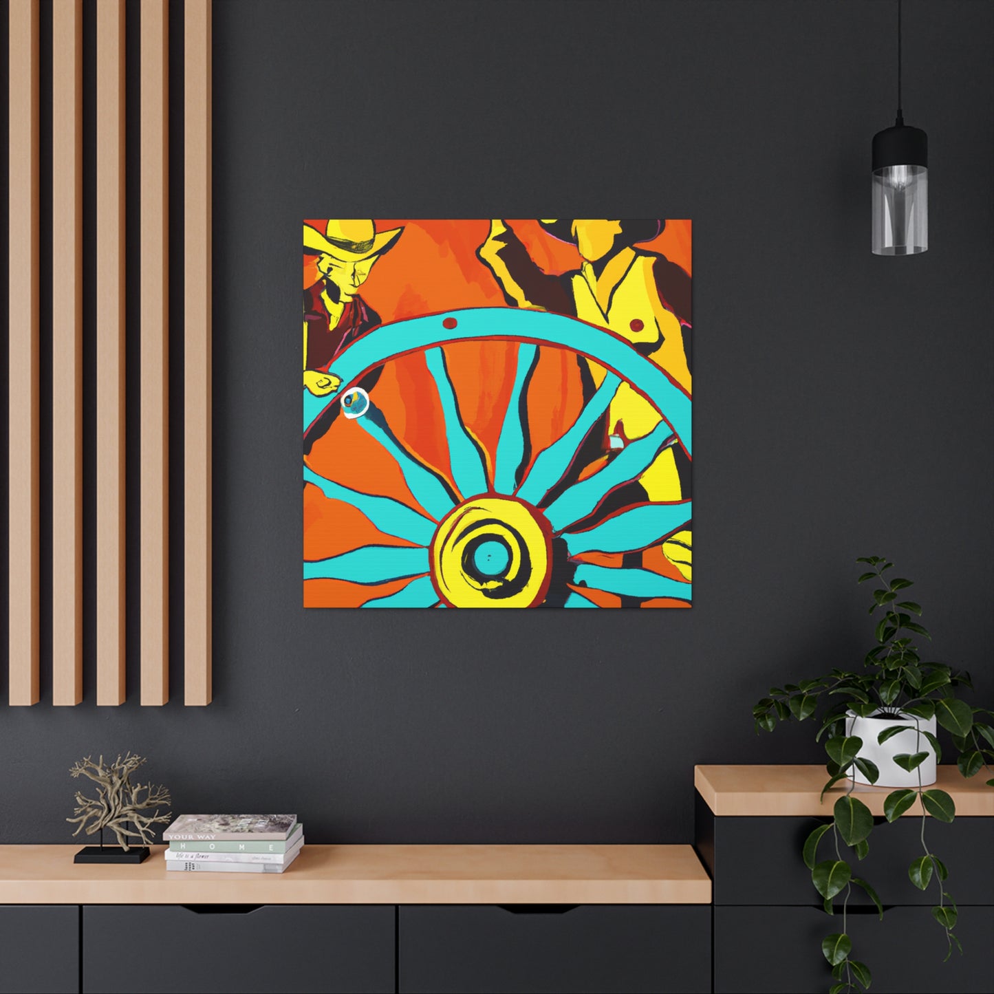 "Wheel of Grandeur Wagon" - Canvas