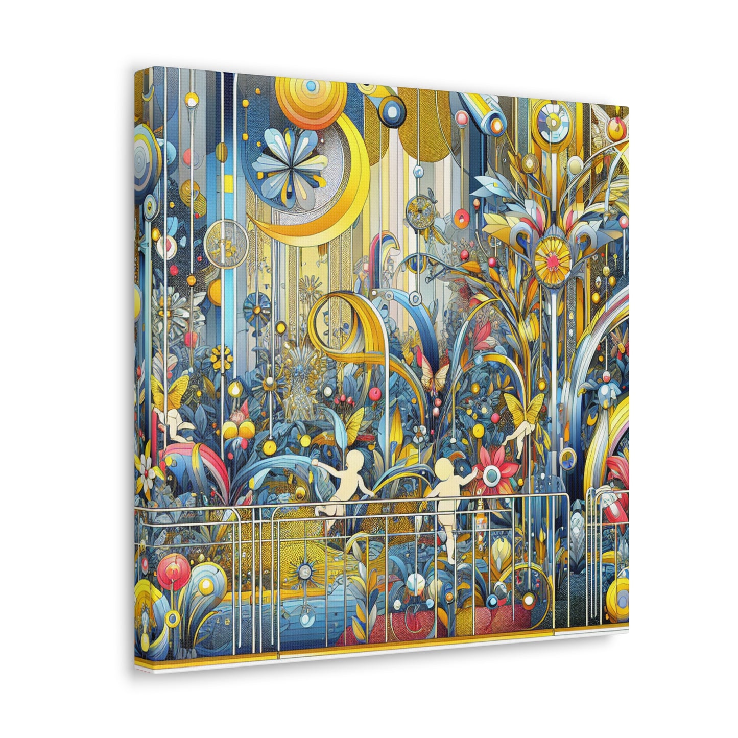 "Fairyland Blossoms Unveiled" - Canvas