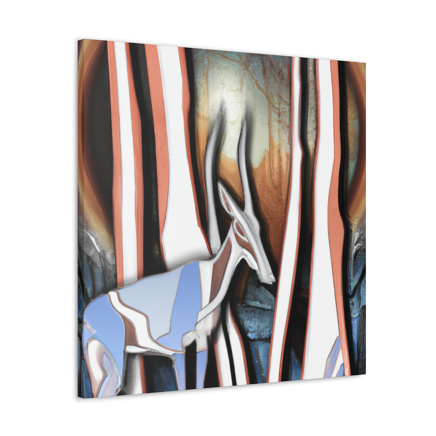 "Chamois in Art Deco" - Canvas