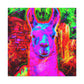 Futuristic Llama Painting - Canvas