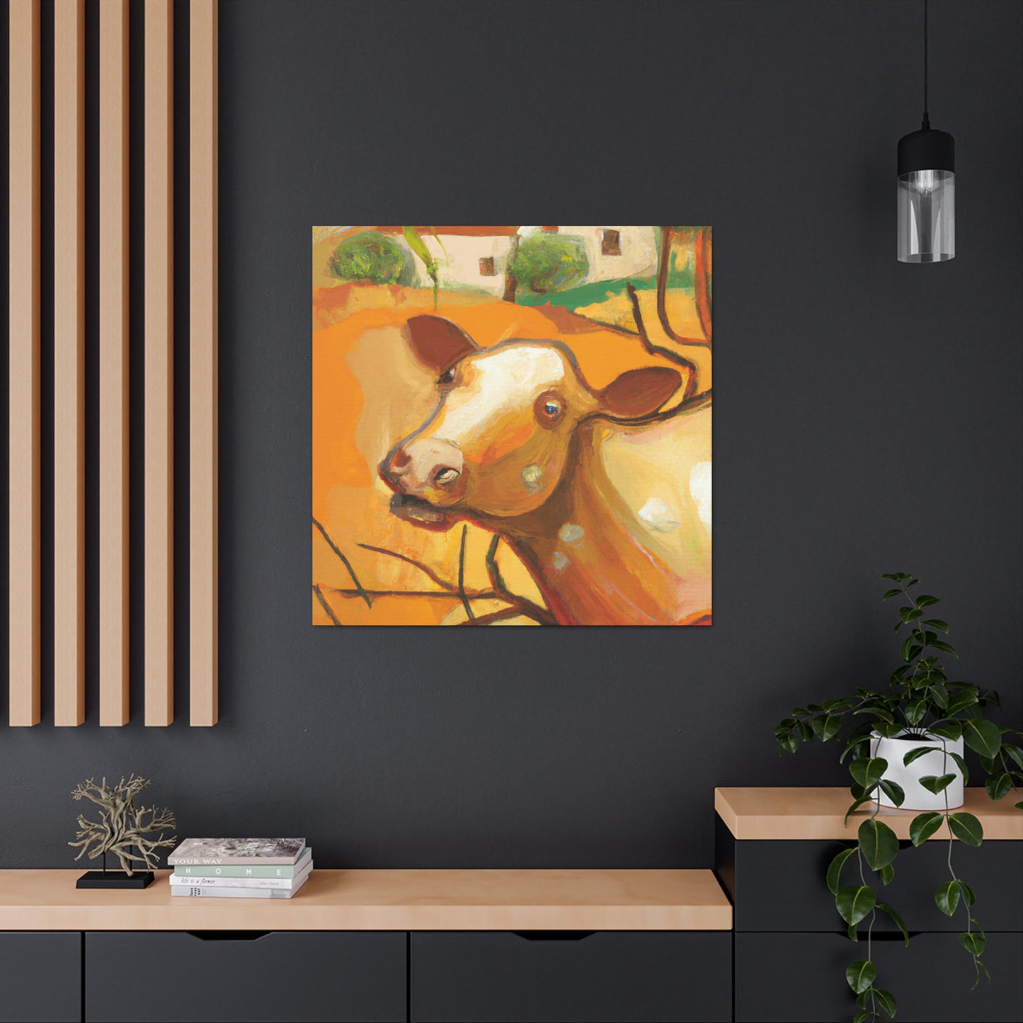 Jersey Cattle Dreamscape - Canvas