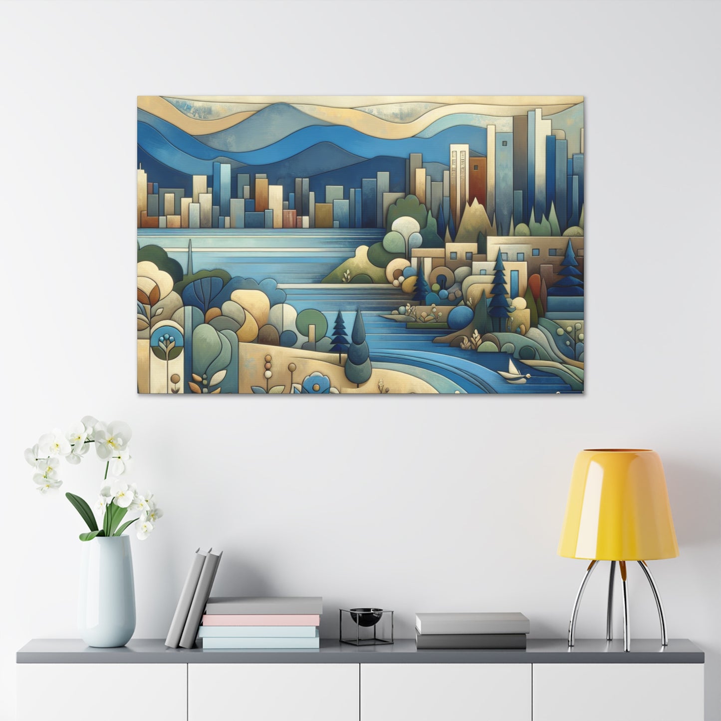 "Enchanting Salt Lake Journey" - Canvas