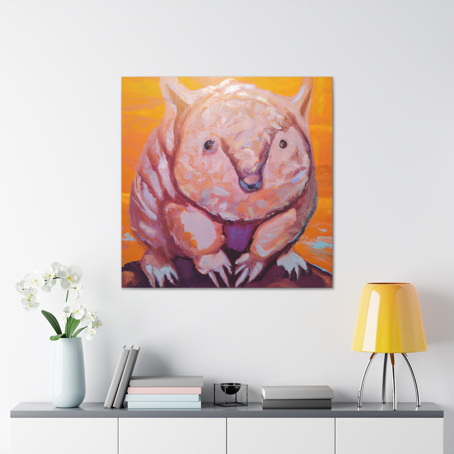 "Wombats in Wonderland" - Canvas