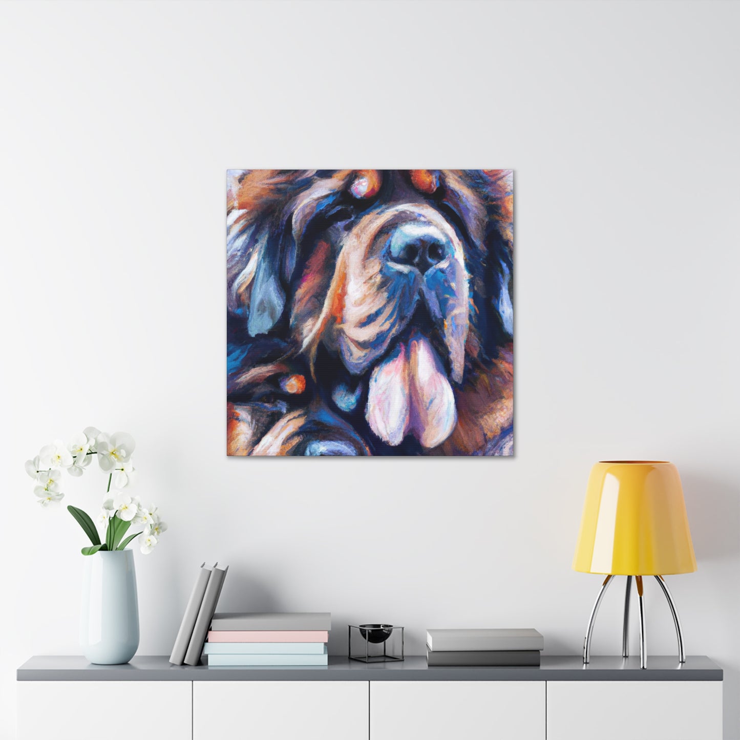 Fur and Sunset Mastiff - Canvas