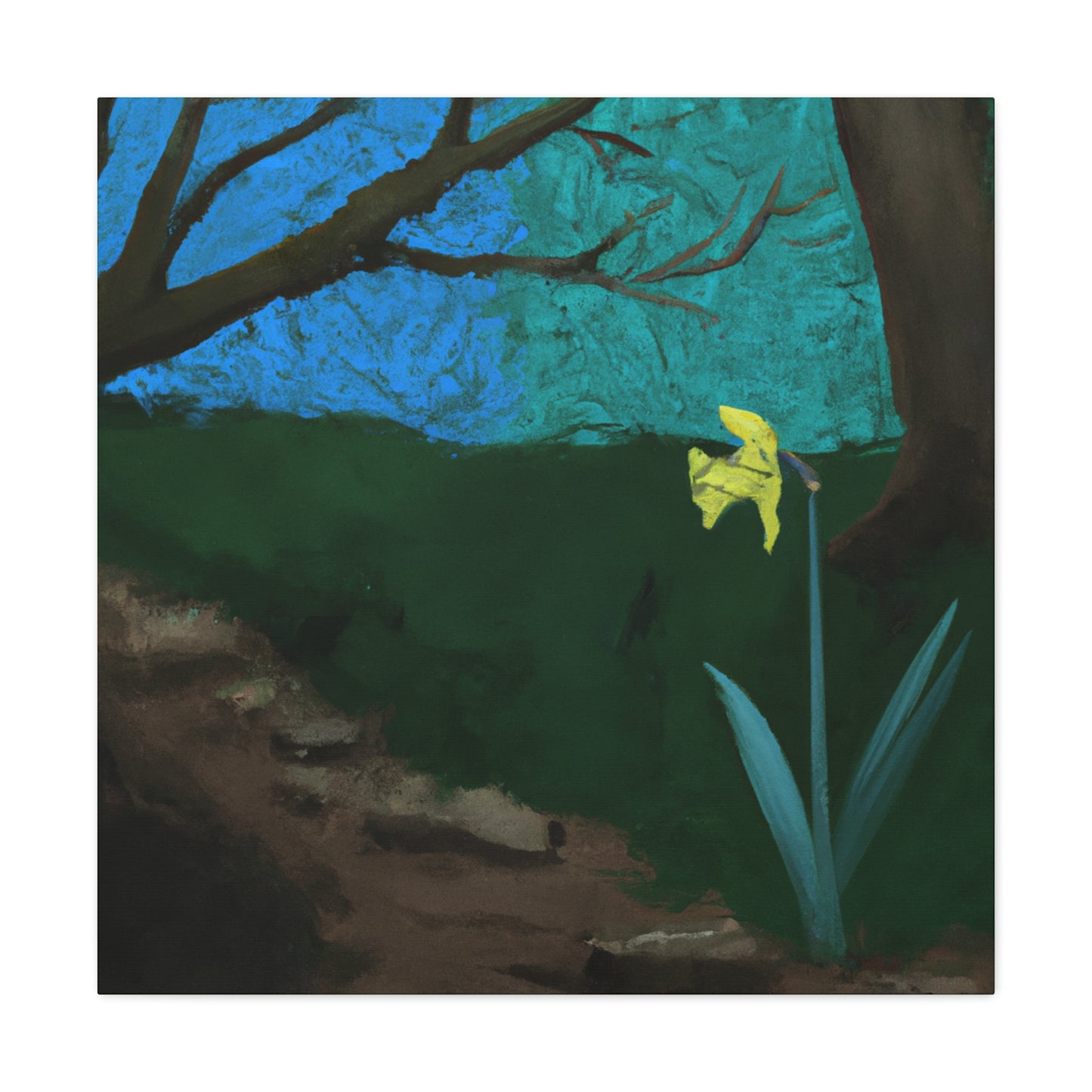 "Daffodils of the 1940s" - Canvas