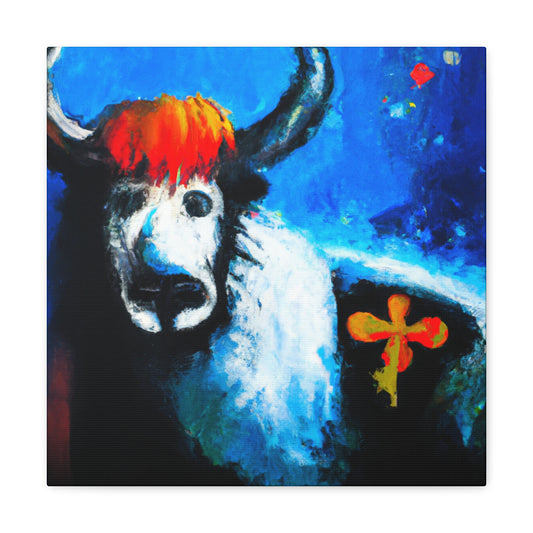 Yak in Abstract Form - Canvas