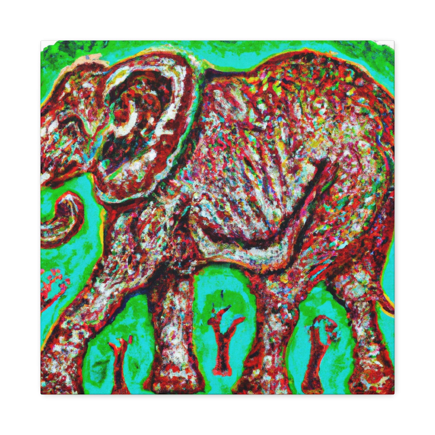 "Elephant in Splendor" - Canvas