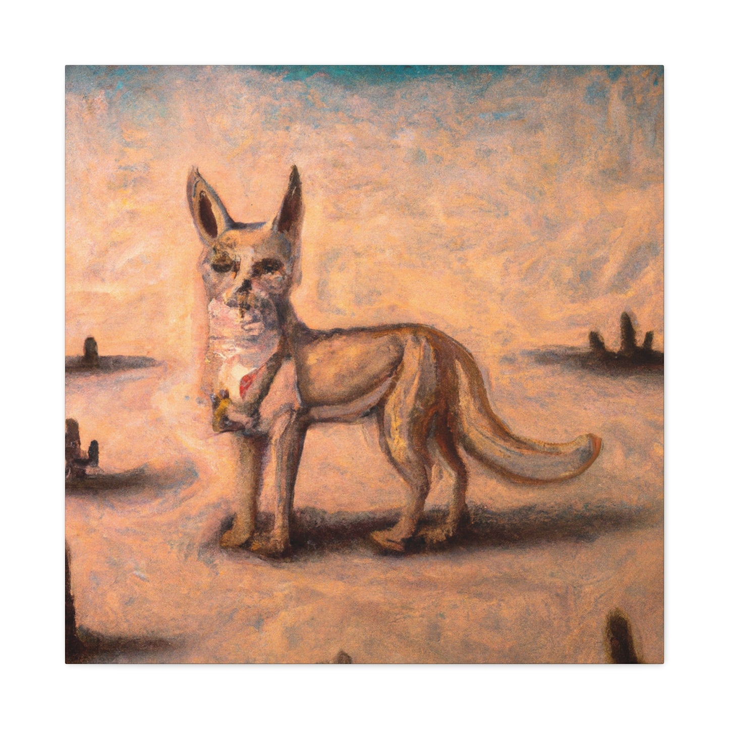 "Coyote in Renaissance". - Canvas