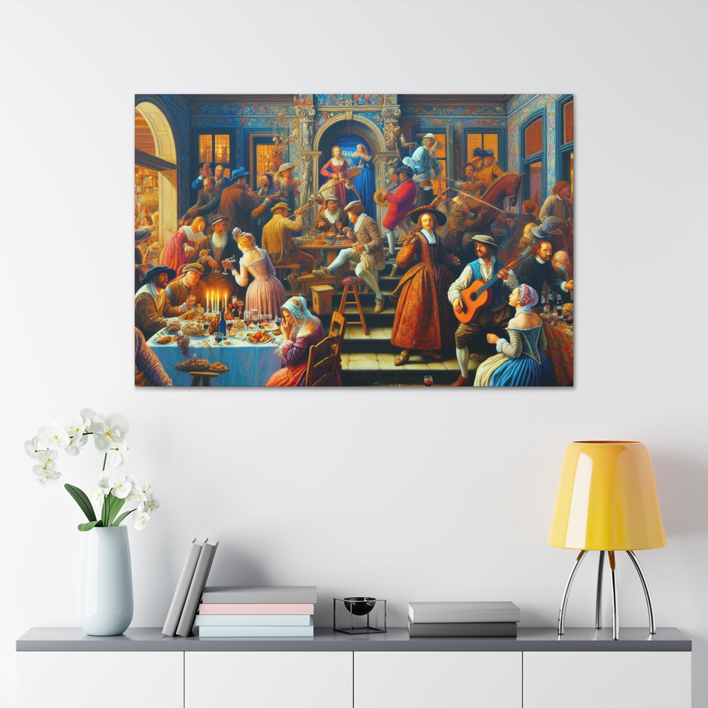 "Revelry at Renaissance Villa" - Canvas