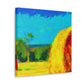 "Hay Field Impressionism" - Canvas