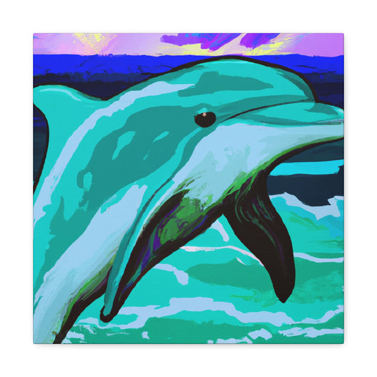 "Dolphin's Pop Joyride" - Canvas