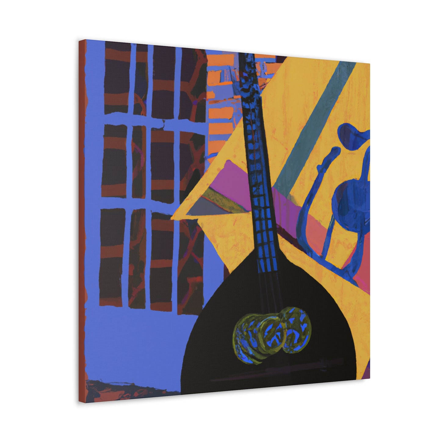 Mandolin in Melody City - Canvas