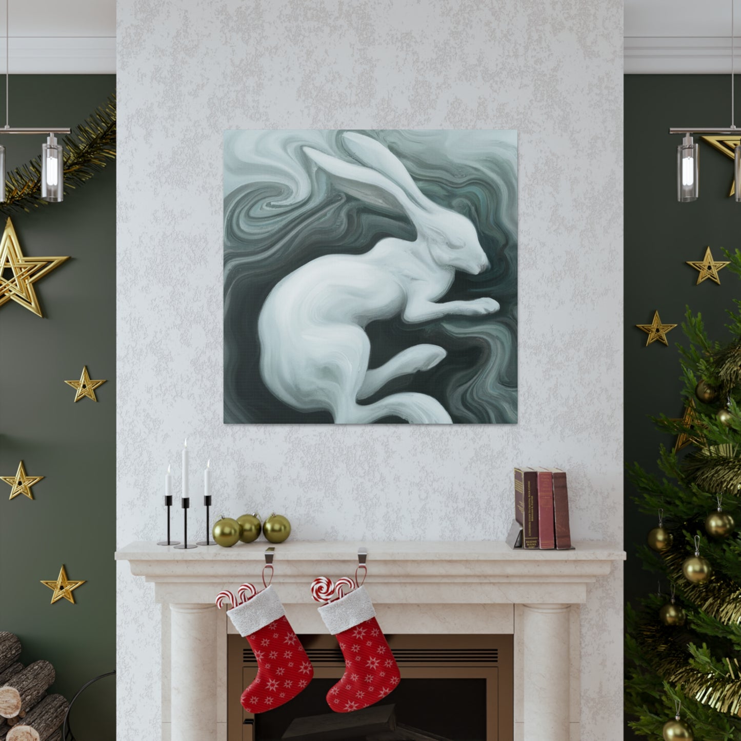 Frosty Arctic Hare Dream - Canvas