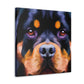 "Rottweiler Ruff Regal" - Canvas