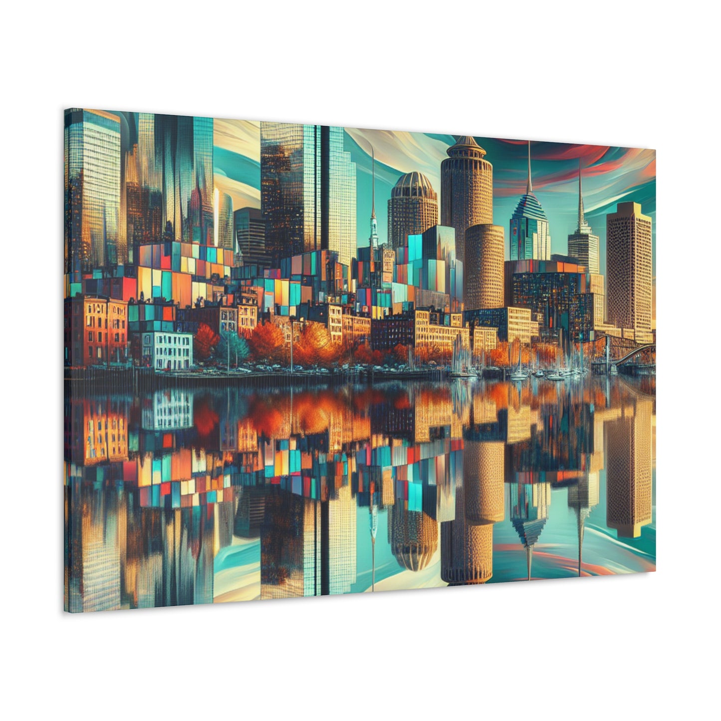 "Enigmatic Boston Euphoria" - Canvas