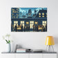 "Majestic Nocturnal Urban Bliss" - Canvas