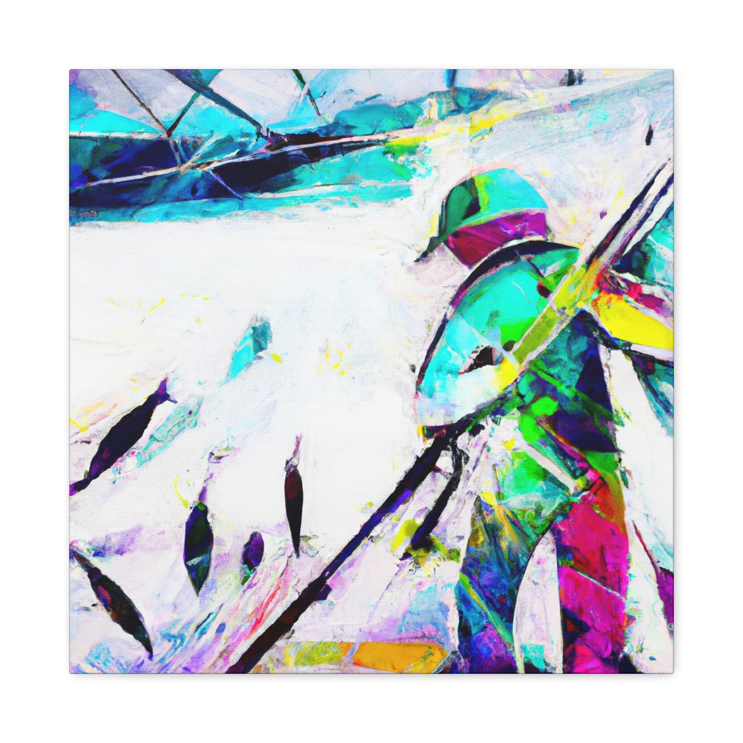 Fishing in Abstraction - Canvas