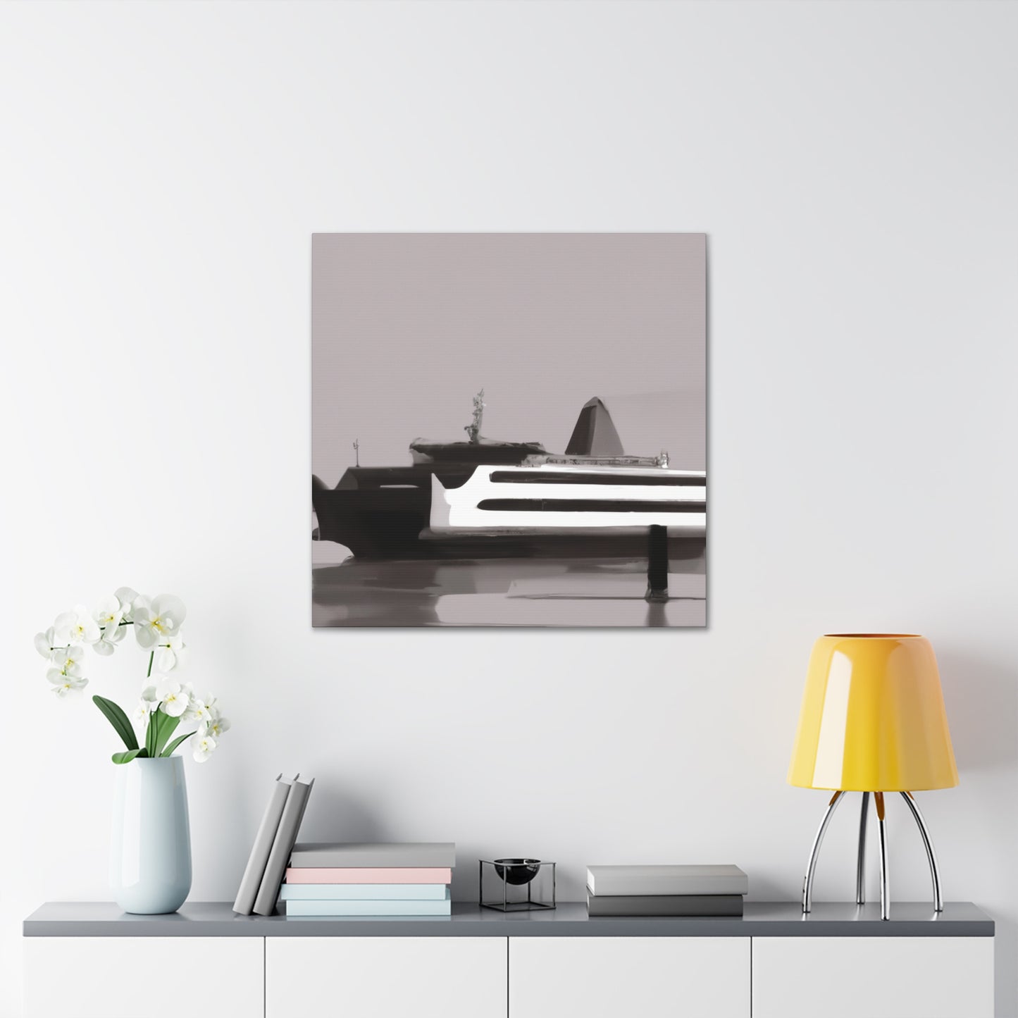 Ferry in the Sunset - Canvas