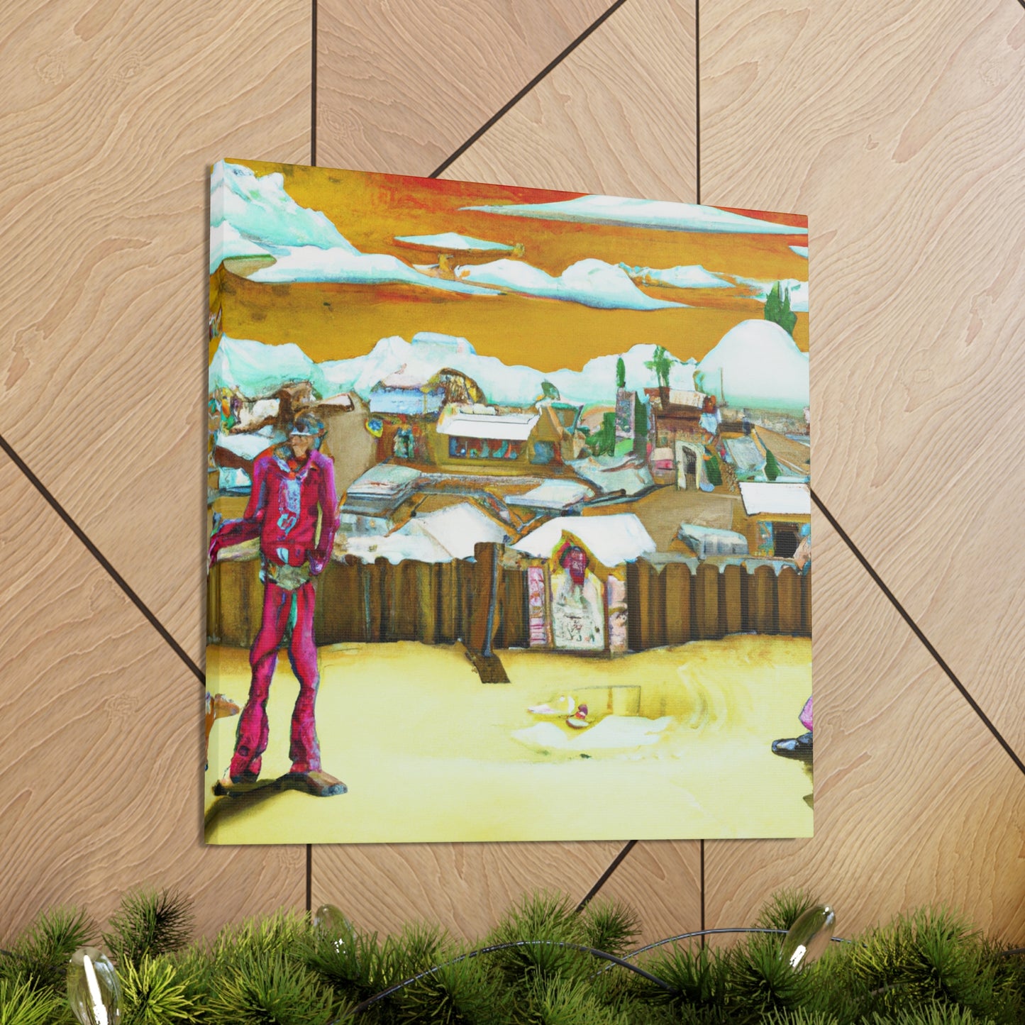 "Frontier Town Dreamscape" - Canvas