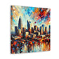 "Metropolitan Vibrance Charlotte Nights" - Canvas