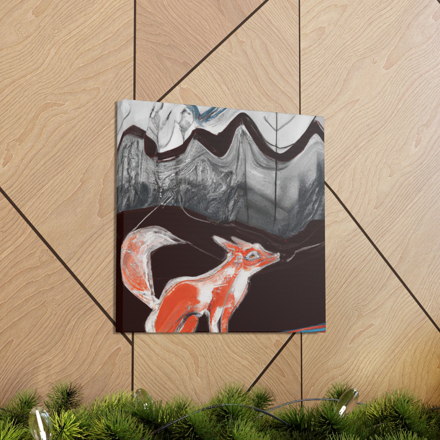 Fox in Reflection - Canvas