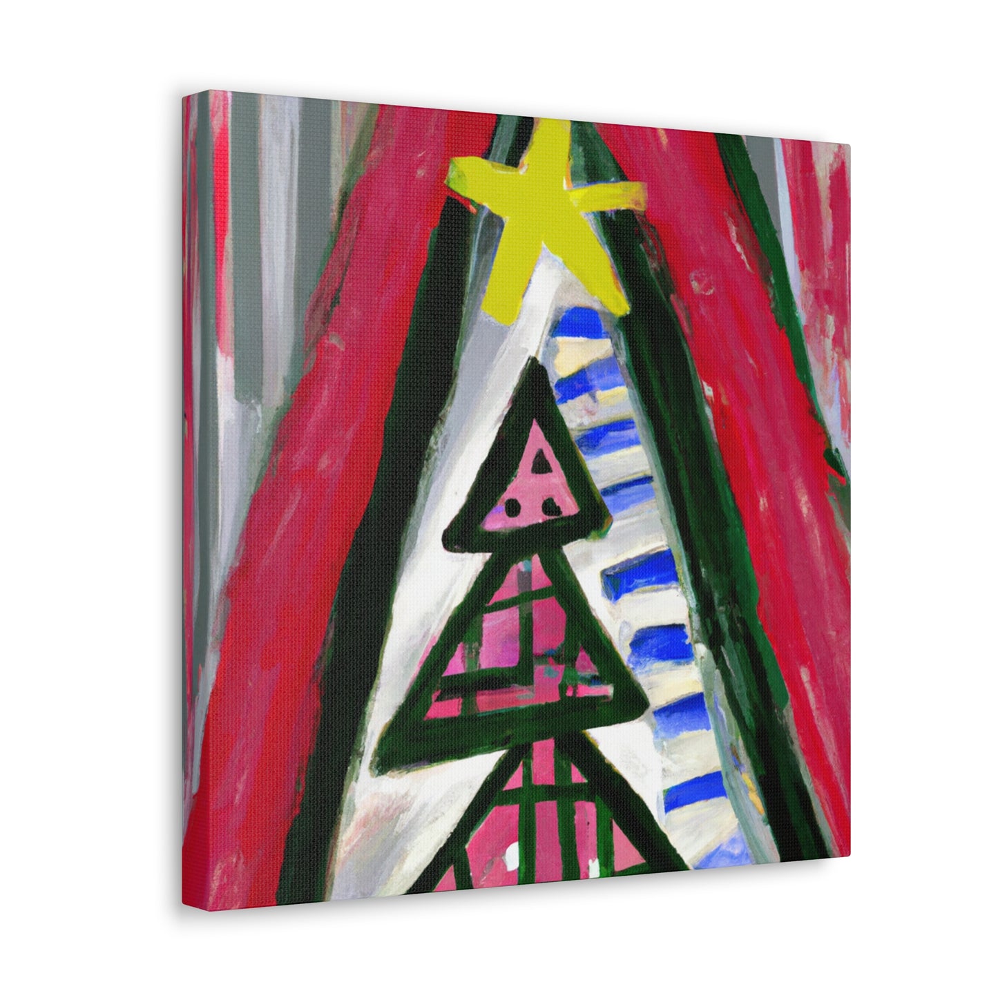 "Christmas Tree Expressionism" - Canvas