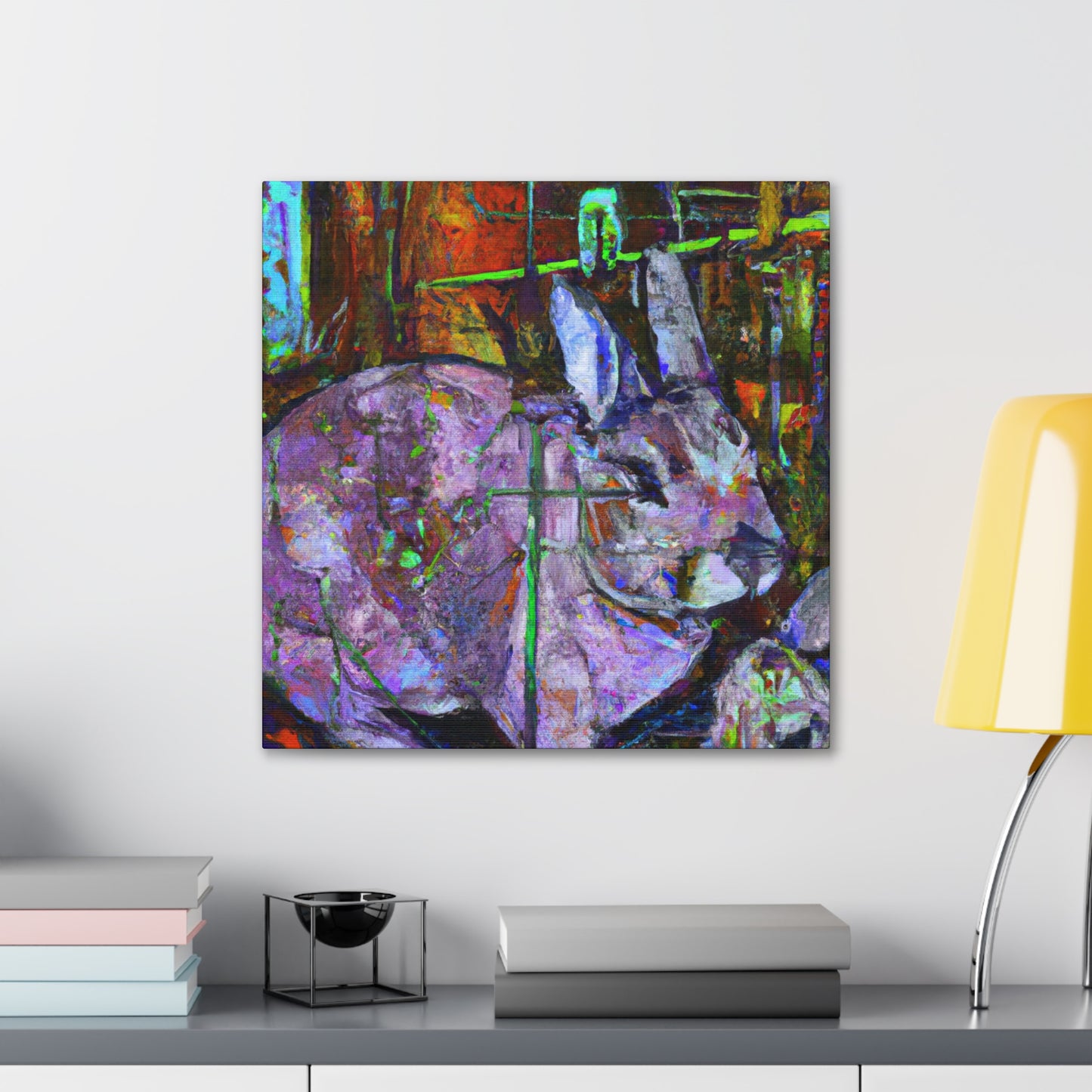 "Rabbit in Impressionism" - Canvas