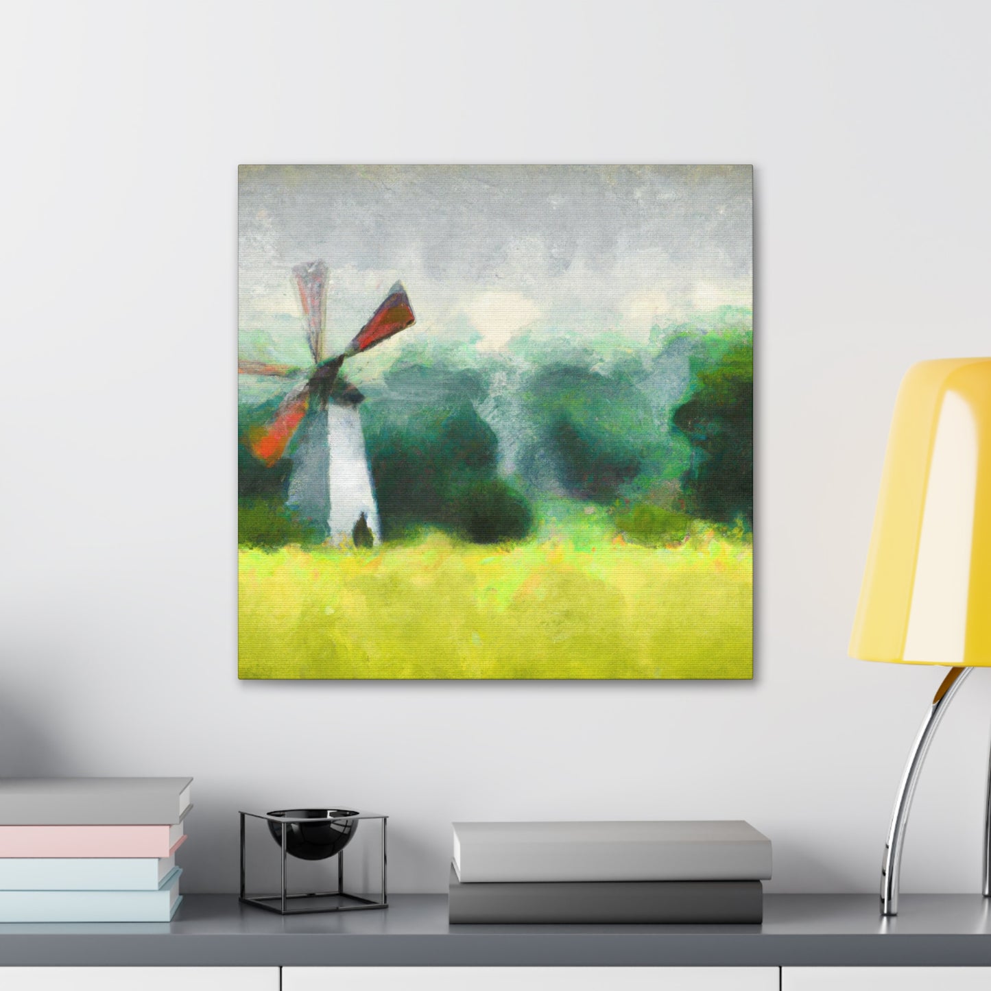 Windmill in a Sunset - Canvas