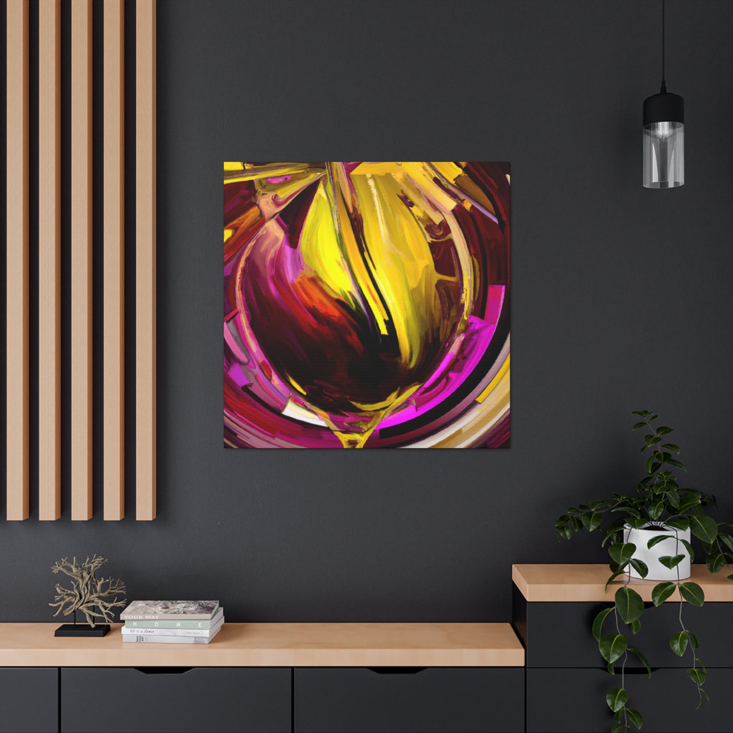 "Empty Wine Glass Dance" - Canvas