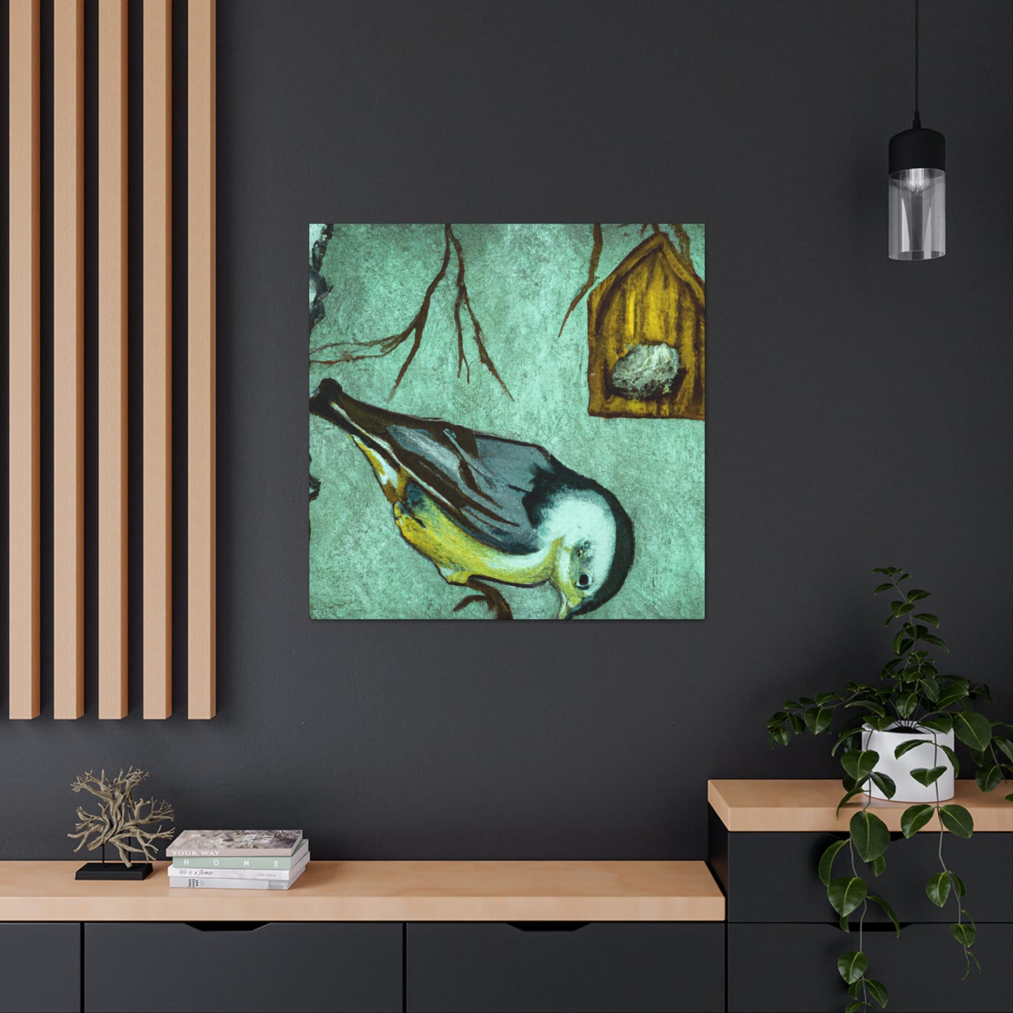 "White Nuthatch Surreality" - Canvas