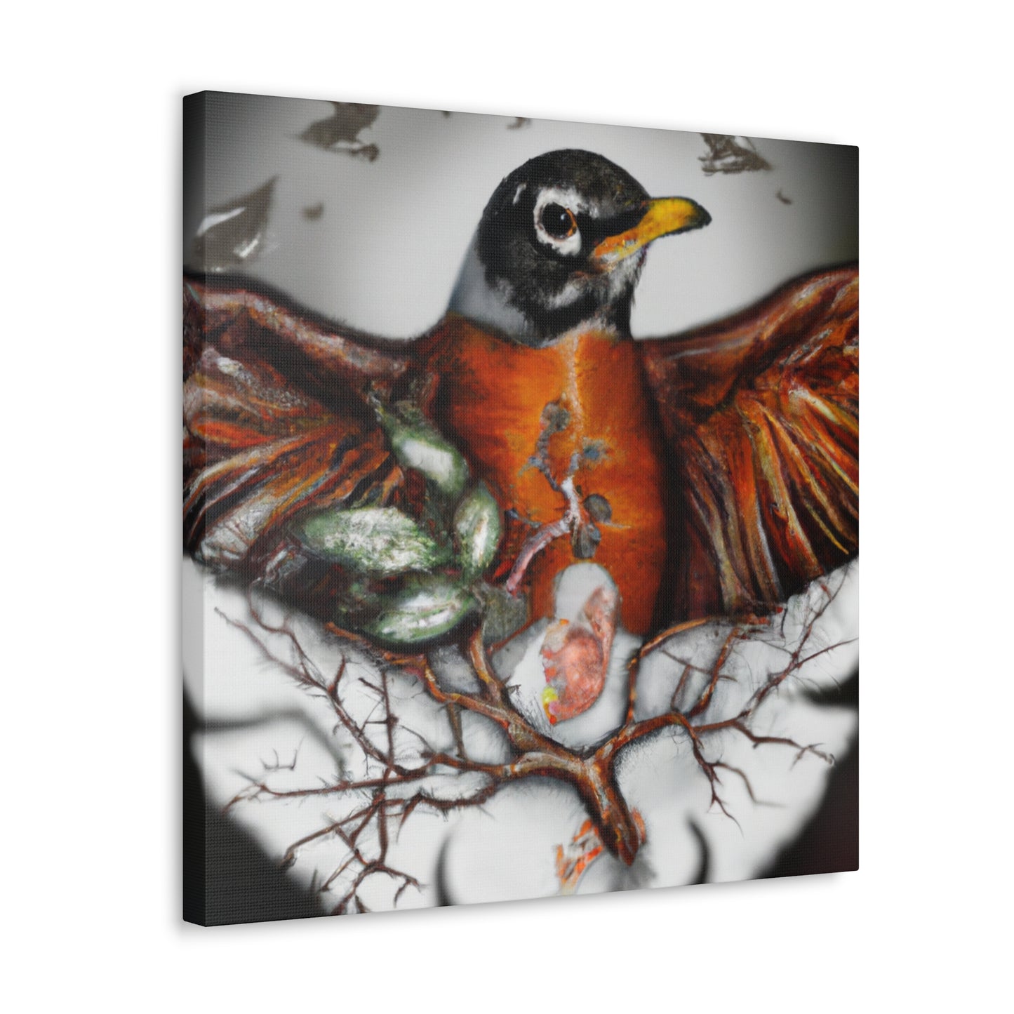 "American Robin Surrealism" - Canvas