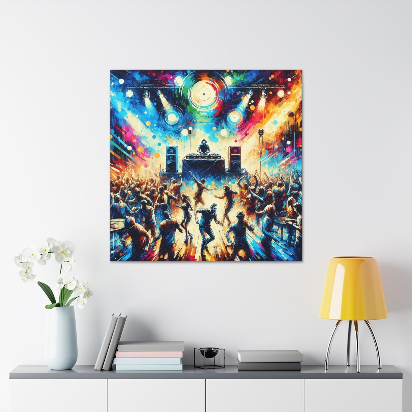 "Rhythm Reimagined: Swinging Serenade" - Canvas