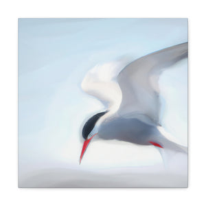 Terns in Arctic Snow - Canvas