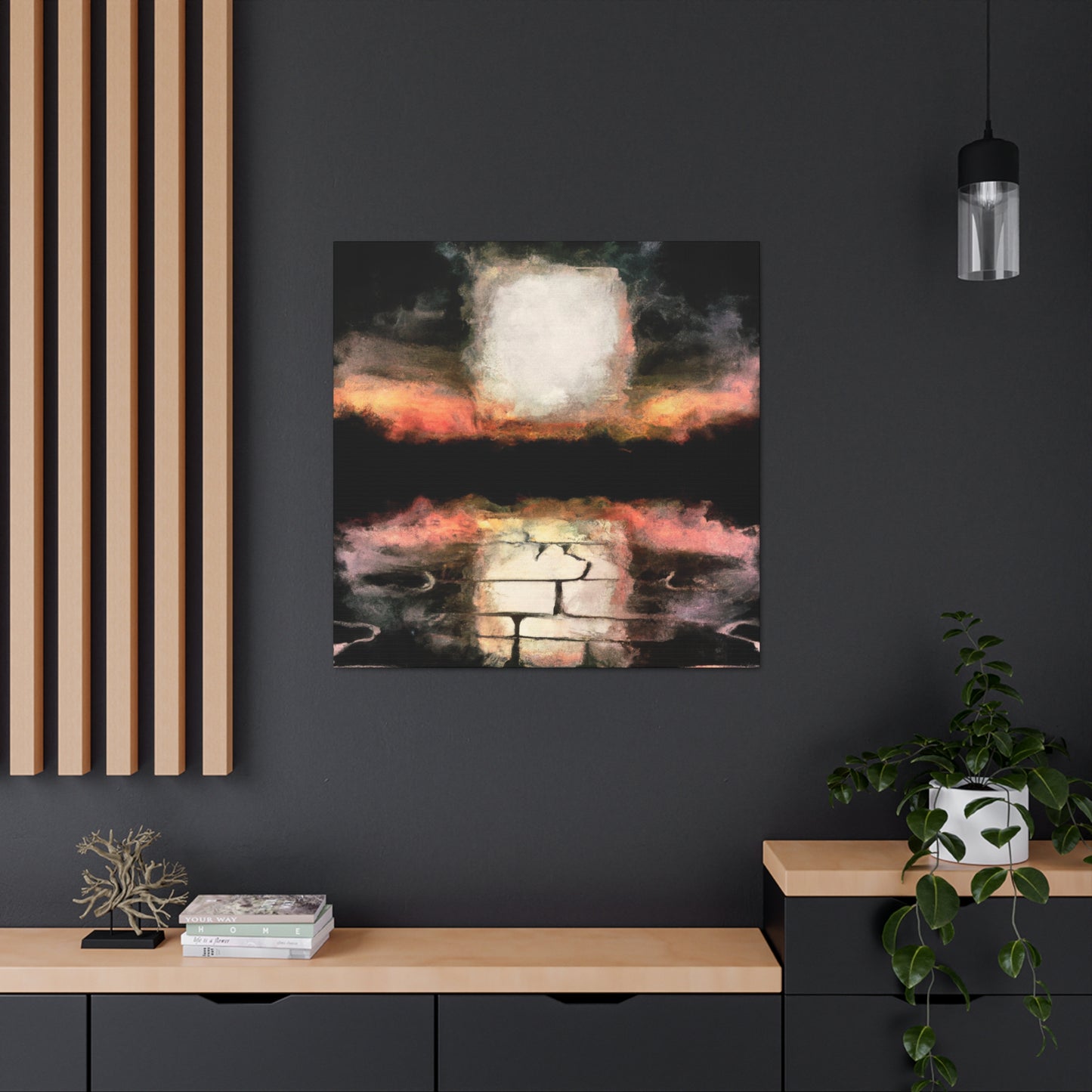 Seawall at Sunset - Canvas