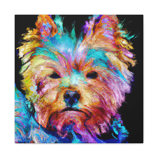 "Yorkshire Terrier Renaissance" - Canvas